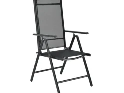 Hot Juskys Aluminium Gartengarnitur Milano 5 Teilig mit Tisch und 4 Stühlen Dunkelgrau