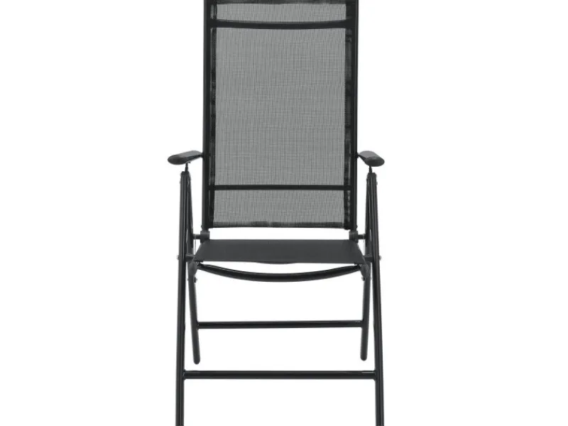 Hot Juskys Aluminium Gartengarnitur Milano 5 Teilig mit Tisch und 4 Stühlen Dunkelgrau