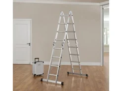 Sale Juskys Aluminium Multifunktionsleiter 4,7m Tragfähigkeit bis 150 kg