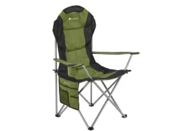 Juskys Campingstuhl Lido mit Flaschenhalterung und Tragetasche Grün