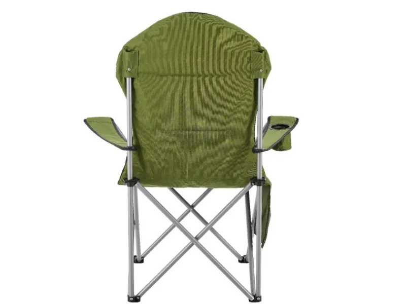 Juskys Campingstuhl Lido mit Flaschenhalterung und Tragetasche Grün