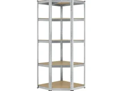 Juskys Eckregal Lagerregal Corner Basic 180 x 70 x 40 bis 70 cm