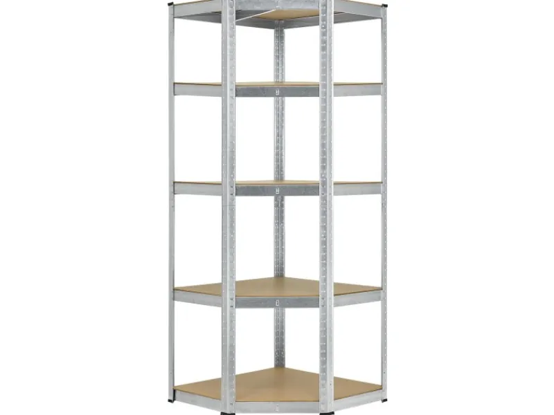 Juskys Eckregal Lagerregal Corner Basic 180 x 70 x 40 bis 70 cm