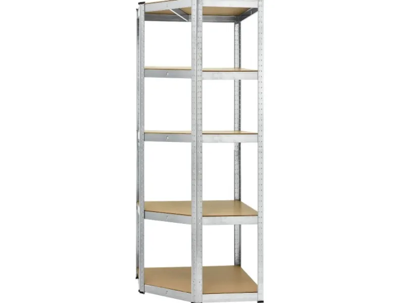 Juskys Eckregal Lagerregal Corner Basic 180 x 70 x 40 bis 70 cm