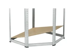 Online Juskys Eckregal Lagerregal Corner Easy 160 x 75 x 40 bis 75 cm Silber