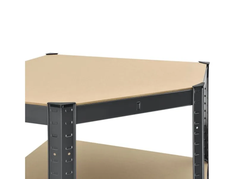 Juskys 3er Regalsystem 1 Corner und 2 Basic Insgesamt 15 Böden mit 2625 kg Tragkraft