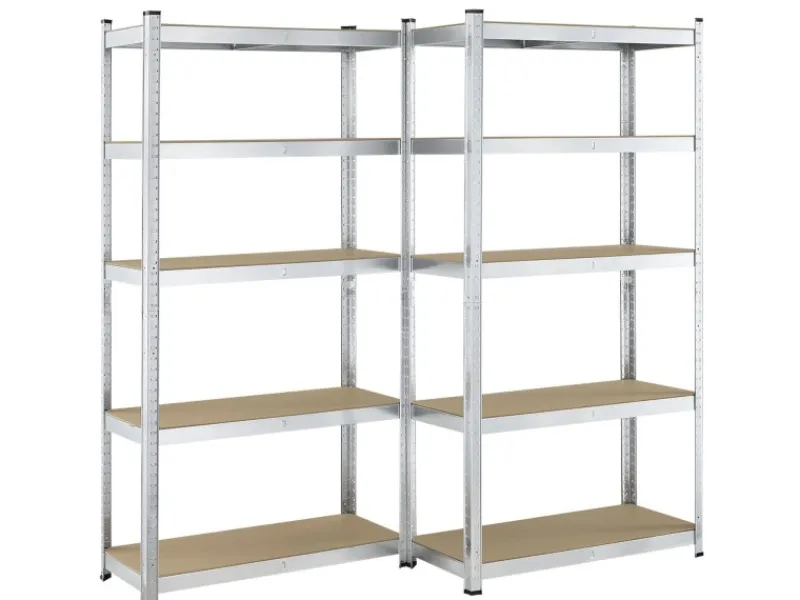 Juskys 3er Regalsystem 1 Corner und 2 Basic Insgesamt 15 Böden mit 2625 kg Tragkraft