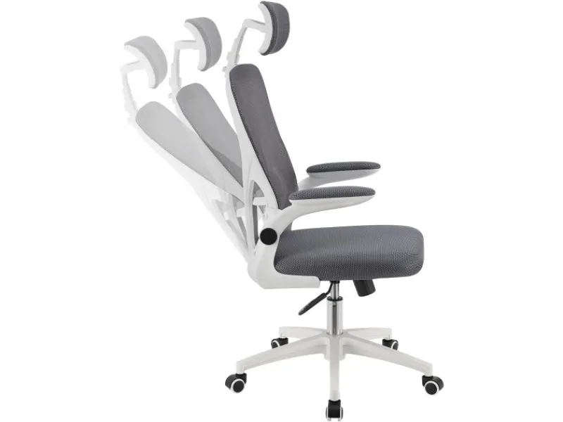 Juskys Ergonomischer Bürostuhl Baltimore Grau