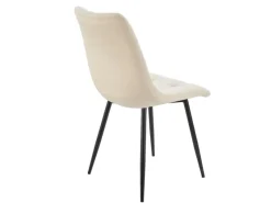 Clearance Juskys Esszimmerstuhl Blanca 6er Set mit Samt Beige