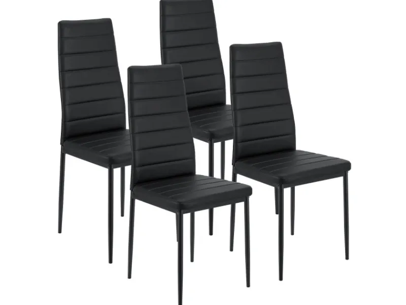 Sale Juskys Esszimmerstuhl Loja 4er Set Schwarz