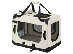 Juskys Faltbare Hundetransportbox Lassie XL Beige