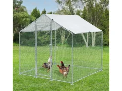 Juskys Freilaufgehege HLS25T 2x2x2m