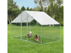 Juskys Freilaufgehege HLS25T 3x2x2m