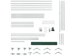 Juskys Freilaufgehege HLS25T 3x2x2m