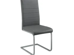 Juskys Freischwinger Stuhl Vegas 2er Set aus Kunstleder