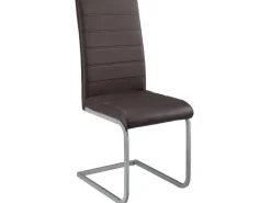 Juskys Freischwinger Stuhl Vegas 4er Set aus Kunstleder