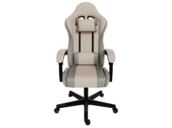 Discount Juskys Gamingstuhl HyperSeat Beige/Hellgrau Grau-Beige