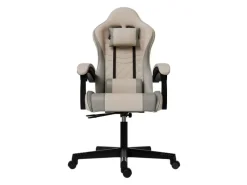 Discount Juskys Gamingstuhl HyperSeat Beige/Hellgrau Grau-Beige