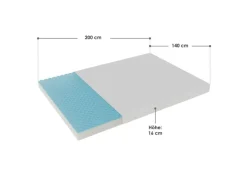 Clearance Juskys Kaltschaummatratze 140 x 200 cm