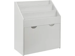 Sale Juskys Kinder Bücherregal Mit 3 Fächern Und Herausziehbarer Spielzeugkiste