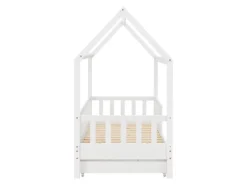 Juskys Kinderbett Marli 80 x 160 cm mit Bettkasten