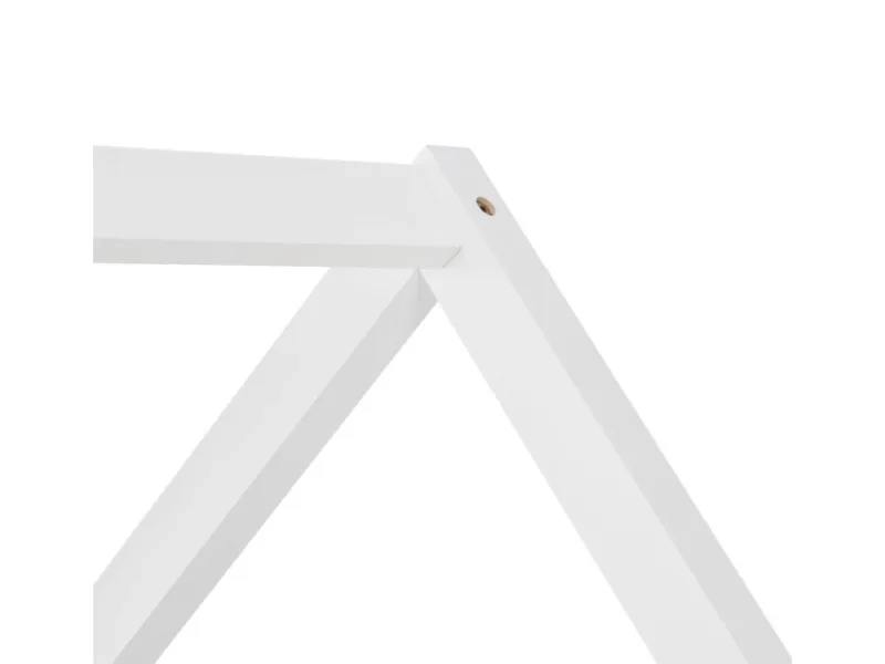 Hot Juskys Kinderbett Marli 80 x 160 cm mit Bettkasten und Matratze Weiß