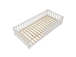 Juskys Kinderbett Naya 90 x 200 cm Weiß