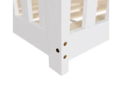 Juskys Kinderbett Naya 90 x 200 cm Weiß