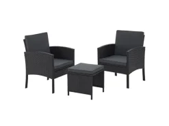 Juskys Polyrattan Gartenmöbel Sitzgruppe Turin