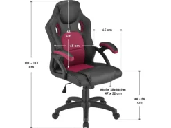Juskys Racing Schreibtischstuhl Montreal
