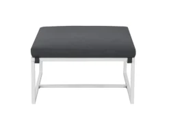 Juskys Sofa Set Gartenmöbel Bari mit Bezügen in Dunkelgrau