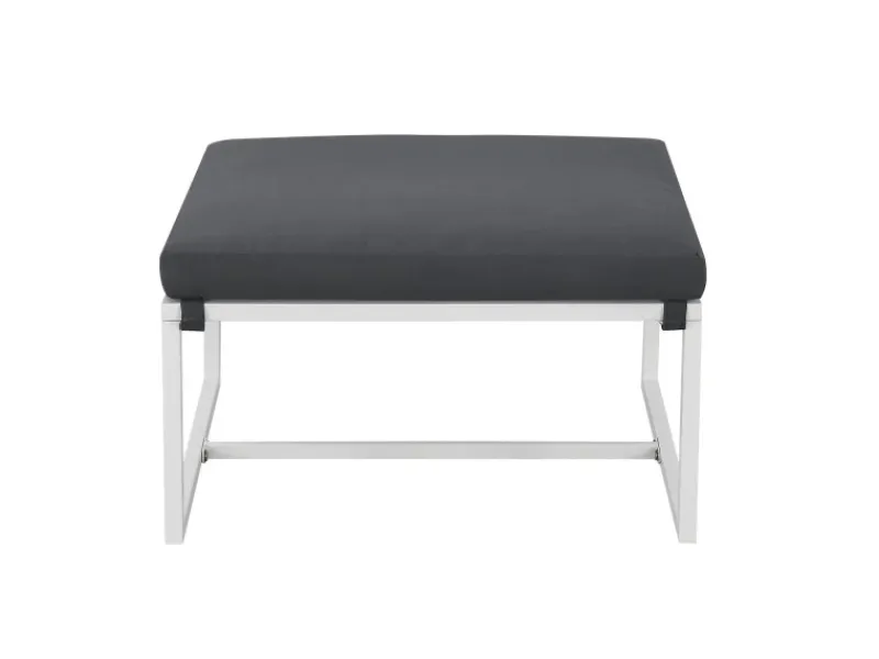 Juskys Sofa Set Gartenmöbel Bari mit Bezügen in Dunkelgrau