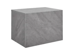 Juskys Wandschrank Nachttisch 40x29x30 cm mit 2 Schubladen optik