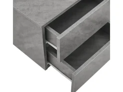 Juskys Wandschrank Nachttisch 40x29x30 cm mit 2 Schubladen optik