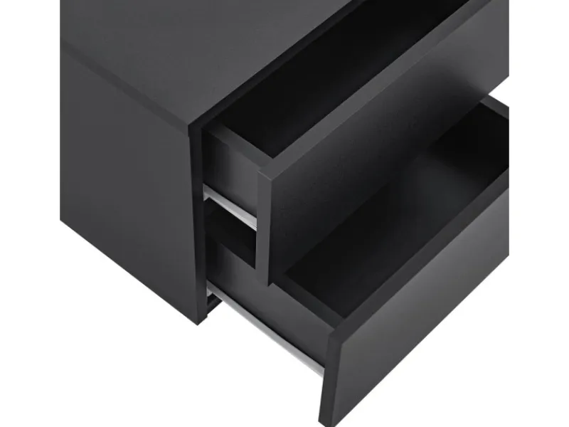 Juskys Wandschrank Nachttisch 40x29x30 cm mit 2 Schubladen