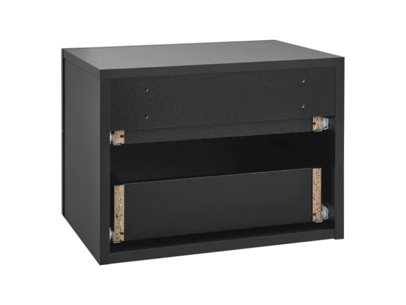 Juskys Wandschrank Nachttisch 40x29x30 cm mit 2 Schubladen