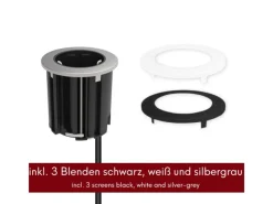 kalb Einbausteckdose 230VAC Tischsteckdose 54mm Rund Für Montage In Und An Möbeln mit EU-Stecker