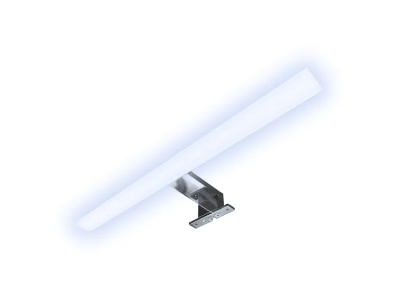kalb LED Badleuchte Spiegellampe Aufbauleuchte für Spiegel Schrank Oder Wand 230VAC IP44 Chrom 4000K 45cm Länge