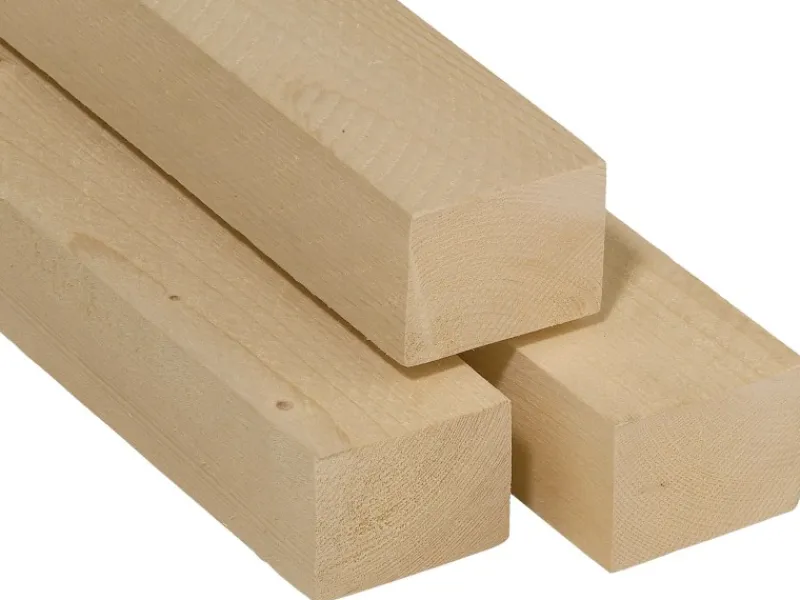 Kantholz Fichte/Tanne sägerau 98 mm x 78 mm x 2000 mm