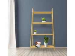Clearance Karat Bambusregal Zaria Modernes Und Stilvolles Regal Leiterregal Aus Bambus
