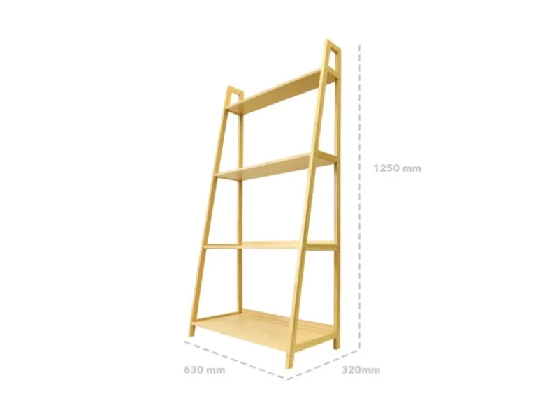 Clearance Karat Bambusregal Zaria Modernes Und Stilvolles Regal Leiterregal Aus Bambus