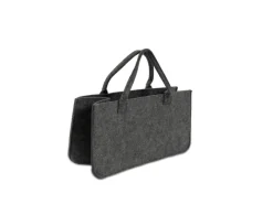 New Karat Filztasche Conny Kaminholztasche 4er Set Einkaufstasche Faltbar Anthrazit