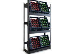 Outlet Karat Flaschenkastenständer Osaka Getränkekistenregal für 6 Kästen 160 x 80 x 30 cm