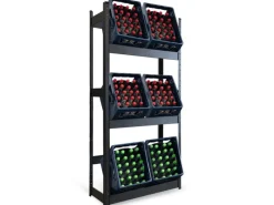 Karat Flaschenkastenständer Osaka Getränkekistenregal für 6 Kästen 200 x 80 x 30 cm