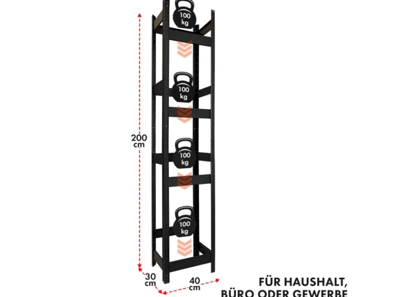 Online Karat Flaschenkastenständer Osaka Getränkekistenregal für 4 Kästen 200 x 40 x 30 cm