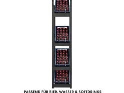 Online Karat Flaschenkastenständer Osaka Getränkekistenregal für 4 Kästen 200 x 40 x 30 cm