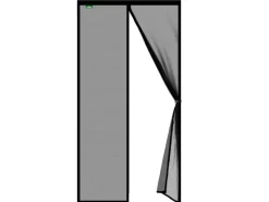 Hot Karat Fliegengitter Johnny Gestreift Klebemontage Klettverschluss 80 x 220 cm