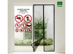 Discount Karat Fliegengitter Sam Gestreift Klebemontage Klettverschluss 90 x 210 cm