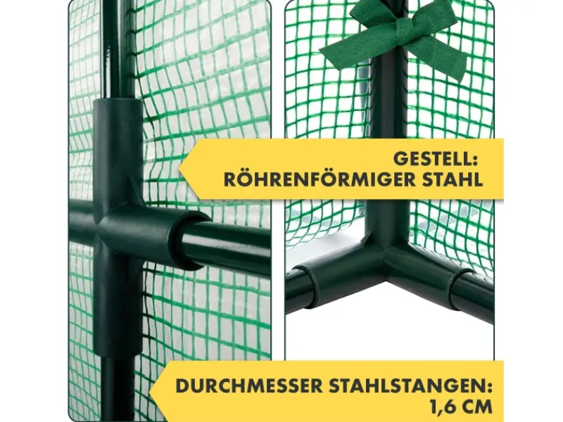Online Karat Gewächshaus Botanika Robust und Witterungsbeständig Eckig 100 x 150 x 50 cm