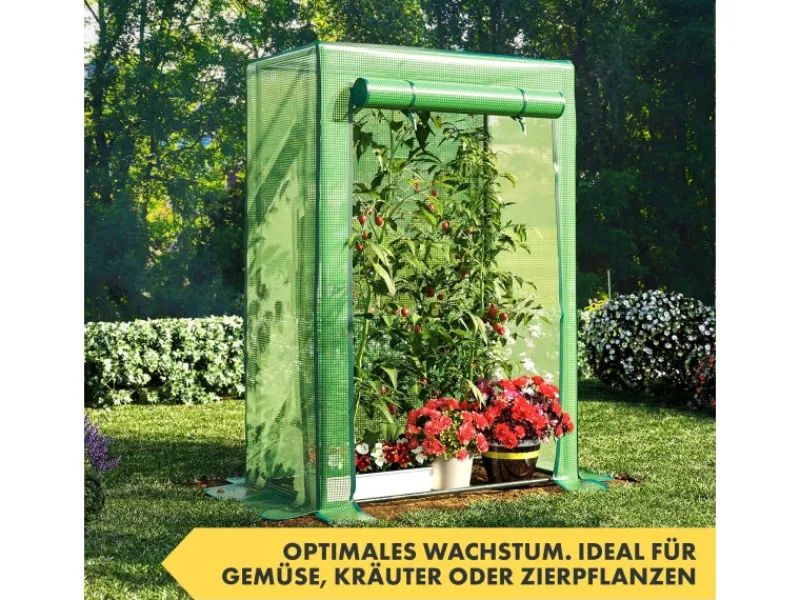 Online Karat Gewächshaus Botanika Robust und Witterungsbeständig Eckig 100 x 150 x 50 cm